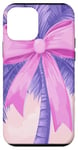 Coque pour iPhone 12 mini Violet Abstrait Floral Été Coquette Coquette Cocktail Palm