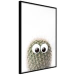 Plakat - Cactus With Eyes - 30 x 45 cm - Sort ramme