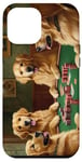 iPhone 12 Pro Max Dogs Playing Poker Dog Golden Retriever Retrievers Card Case