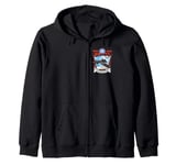 American Reconnaissance Aircraft SR71 Blackbird Zip Hoodie