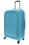 Mandarina Duck LOGODUCK + Trolley Large EXP, Aqua, Standard Size, Linea iconica di in policarbonato