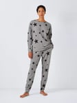 John Lewis Enore Star Snit Jersey Lounge Set, Grey