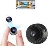 Camera Espion,1080P HD Mini Caméra Surveillance Interieur sans Fil Enregistrementavec WiFi Detecteur Mouvement Spy Cam Vision Nocturne Micro Camera Noir 1 Unité(Lot 1)(Q727)