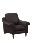 John Lewis Camber Leather Armchair, Light Leg