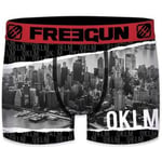 Boxers Freegun  Boxer Garçon Microfibre OKLM Gris Rouge