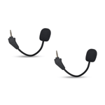 2-pack ersättningsmikrofon för spel till Corsair HS50, HS60, HS70 & HS70 SE-serien Stereo Gaming Headset, avtagbar bommikrofon med brusreducering