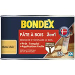 Bondex - Pâte à Bois 2 en 1 Rebouche et Restaure - 250g Couleur: Chêne clair