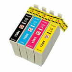 4 Ink Cartridges Uci For Epson Stylus S22 Sx435w Sx445w Bx305fw Sx235w Sx425w