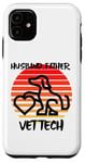 Coque pour iPhone 11 Husband Father Vet Tech, vétérinaire, chien, animal de compagnie, chat, famille