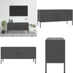 Vidaxl - Meuble tv Anthracite 105x35x50 cm Acier - meuble tv - meubles tv - Home & Living - Anthracite