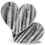 2 x Heart Stickers 15 cm - BW - Cardon Cactus Plant Flower Desert #37542