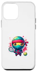 Coque pour iPhone 12 mini Squash mignon de jeu de court de tennis Ninja