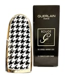 Guerlain Rouge Lipstick  The Double Mirror Cap Case & Dust bag In Pied De Poule