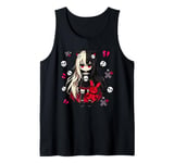 Chibi Kawaii Emo Pastel Goth Girl Japanese Creepy Anime Tank Top