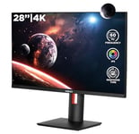 Konix Mythics Écran Gaming Vidar 4K 28" PC, PS4, PS5, Switch et Xbox - Résolution UHD 2 160 px - Fréquence 60 Hz - 1 ms - 3 x HDMI - Dalle IPS