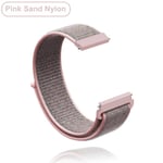 18 mm 20 mm 22 mm nylon för Garmin Vivoactive 3 4 4s Band Watch Venu 2 2s SQ Forerunner 645 Armband Nylon - Nylon PinkSand Nylon PinkSand 22MM