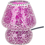 Signes Grimalt - Lampe en mosaïque de table lilas - 18x14x14cm pour la décoration de la maison - Lila