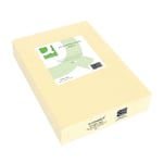 1 Ream Of 500 Sheets Q-Connect Coloured A4 Copier Paper 80gsm Cream Ream 24h Del