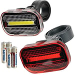 Cykelbelysning Set 2K COB LED Fram & Bak