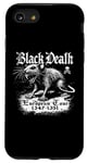 Coque pour iPhone SE (2020) / 7 / 8 Black Death European Tour Plague Rat Histoire médiévale