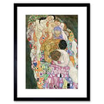 Wee Blue Coo 9x7 '' GUSTAV KLIMT DEATH LIFE 1916 OLD MASTER PAINTING FRAMED ART PRINT F97X378