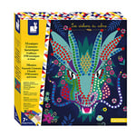 Janod - Kit Créatif Mosaïques Créatures Fantastiques - Loisirs Créatifs - 8 Tableaux à Décorer - Imagination et Créativité - Dès 7 Ans - J07904, Blanc