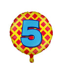 ballons en aluminium Happy 5 ans