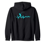 Funny Fishing Design for Fisherman and Outdoors Lovers Zip Hoodie