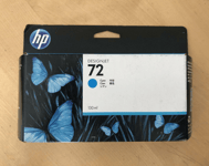 Genuine HP 72 Ink - CYAN 130ml / DESIGNJET T770 790 1100 (INC VAT) BOXED