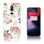 OnePlus 6 Printti Kuvallinen Pehmeä muovinen Takasuoja Kuori - Kukka Kuvio Monivärinen