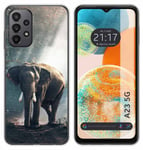 Coque Silicone pour Samsung Galaxy A23 5G Design Eléphant Dessins