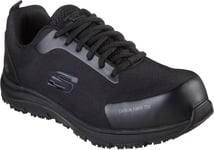 Skechers Mens Safety Shoes Trainers Ulmus SR Safety Toe Lace Up black UK Size