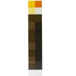 Lampe torche Minecraft Brownstone | Veilleuse LED 11,5 pouces | Port de chargement USB