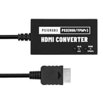 Tolesum Adaptateur HDMI HDTV pour PS1 / PS2, Multifonction RGBs/YPBPR 720P vers HDMI Charge le Rapport d'écran 4:3/1 6:9 Convertisseur PS1/PS2 vers HDMI