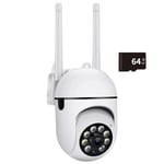 5G WiFi -valvontakamerat IP-kamera HD 1080P IR Full Color Night Vision Security Protection Motion CCTV Outdoor Camera 5G kamera ja 64GB