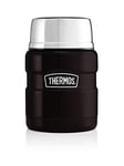 Thermos Stainless King Food Flask, Matt Black, 470ml