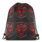 Not Applicable 3D Transformers Logo - Autobot Drawstring Bags Gym Bag Sports Backpack Sackpack