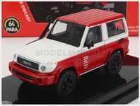 PARAGON-MODELS PA-55563 Toyota - Land Cruiser 71 Swb LHD 2014 - Red Blanc - 1/64