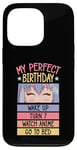 Coque pour iPhone 13 Pro My Perfect Birthday Wake Up Turn 7 Montre Anime Go To Bed