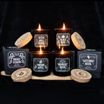 Set of 6 Gothic Midnight Ritual Scented Boxed Candles, Home Fragrance Pagan Gift