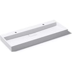 Lavabo double blanc mat 120x46x11cm - Mai & Mai - Col19 - Vasque à poser ou suspendre