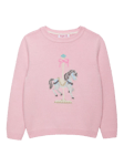 Trotters Kids' Carousel Hourse Wool and Cashmere Blend Jumper, Pale Pink