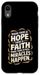 iPhone XR Where there is hope there is faith christian black women Case