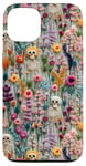 iPhone 13 Boho Skeleton in Wildflower Vintage Floral Halloween Case