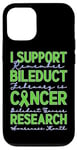 Coque pour iPhone 12/12 Pro Je Soutiens La Recherche Sur Le Cancer Des Canaux Biliaires