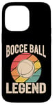 Coque pour iPhone 14 Pro Max Boule de pétanque vintage Legend Retro Sports