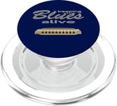 Harmonica blues harp jazz PopSockets PopGrip pour MagSafe