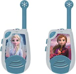 Lexibook Disney Frozen La Reine des Neiges 2 Elsa - Talkies-Walkies numériques portée 2 km, Fonction morse lumineux, Ceinture de rangement, à piles, Bleu