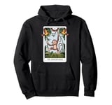 Tarot Card The Adventurer Monkey Swinging Spiritual Reader Pullover Hoodie