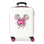 Disney Minnie Sunny Day Pink Cabin Suitcase 37 x 55 x 20 cm Rigid ABS Combination Lock 34 Litre 2.6 kg 4 Double Wheels Hand Luggage